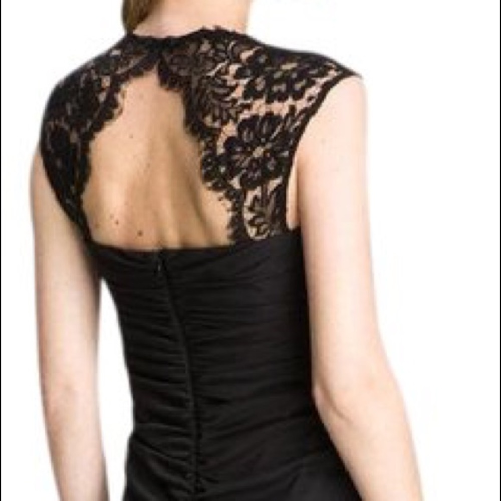 NWT - BY XSCAPE Black Evening Gown with elegant Open Back Gown